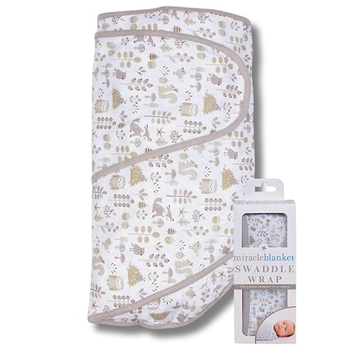 Miracle Blanket Envoltura para dormir para bebé recién nacido, niño o niña de 0 a 3 meses, zorros