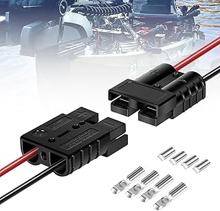 1865107 MKR-20 Trolling Motor Quick Connect Plug with Solder Plugs, For All Standard Trolling Systems with 6 to 12 gauge wire, Used to Secure Wire Leads into Contacts