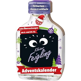 Kleiner Feigling Adventskalender 24 x 20 ml 12 Sorten 15% Vol.