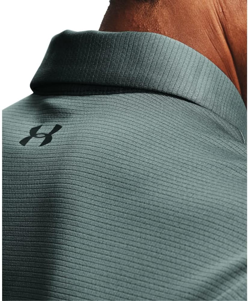 Under Armour Men's Tech Golf Polo , Lichen Blue (424)/Pitch Gray , 4X-Large
