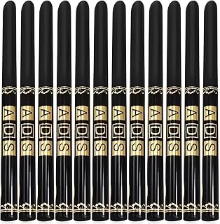 Long Lasting Ads Waterproof Kajal- Pack Of 12 (Black, 5 G) Price In India