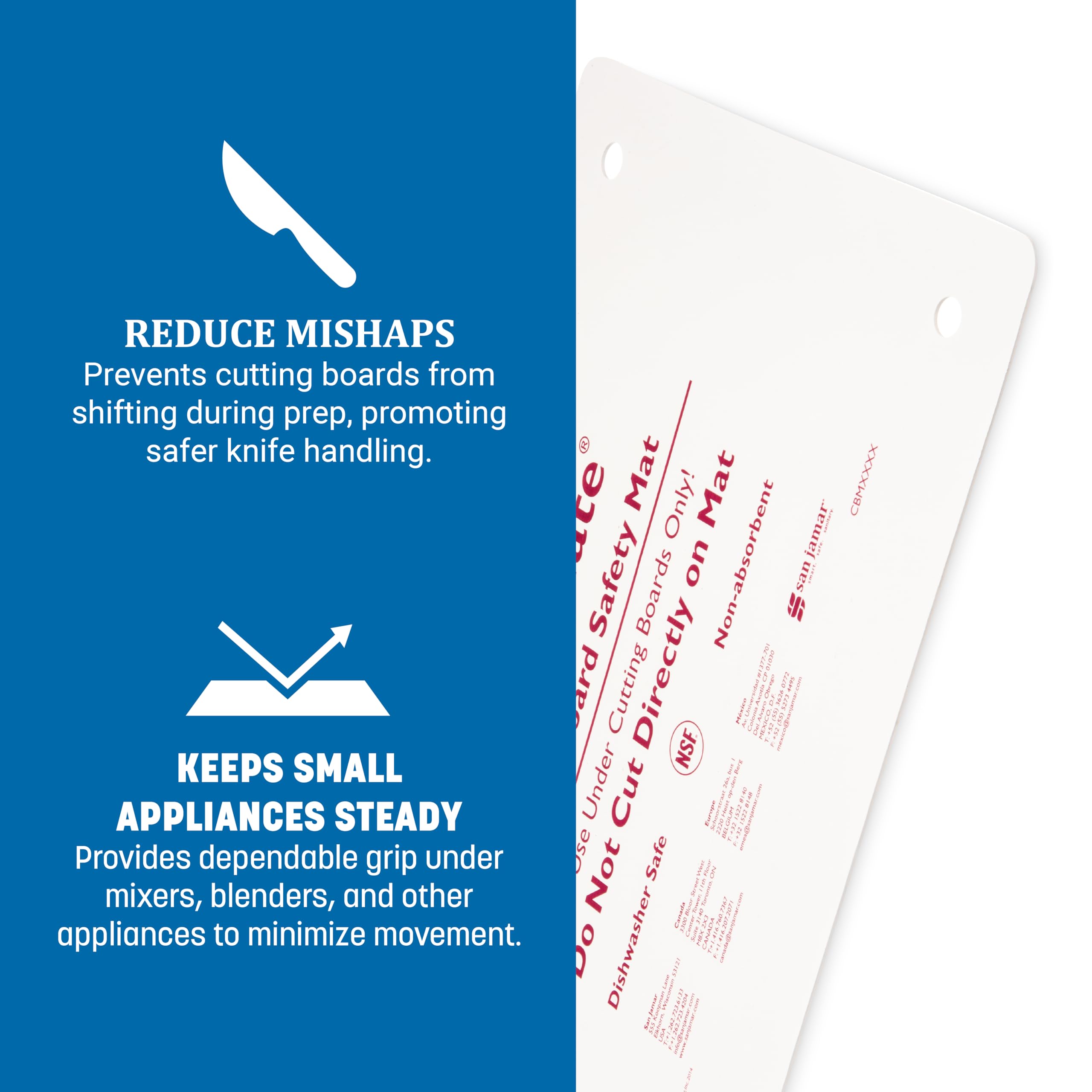 Amazon.com: Carlisle FoodService Products CBM1016 Saf-T-Grip Board