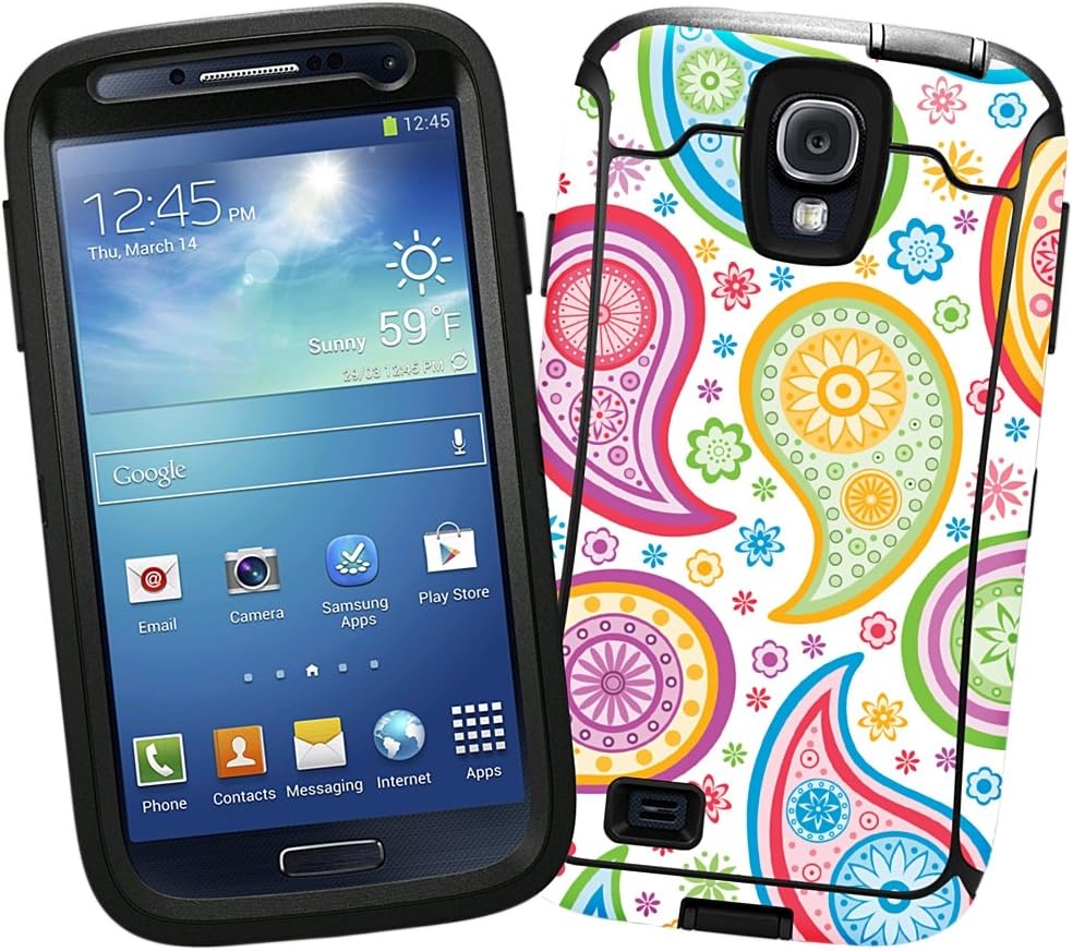 Rainbow Paisley "Protective Decal Skin" for OtterBox Defender Samsung Galaxy S4 Case