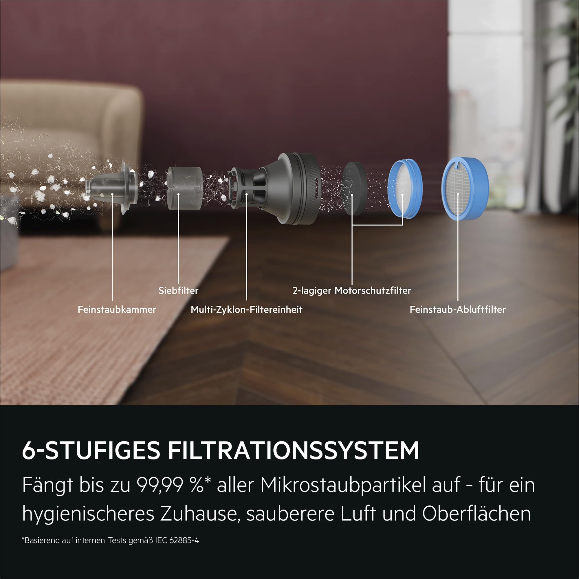 AEG Ultimate 8000 Akku Staubsauger mit Absaugstation, von Stiftung Warentest mit GUT (2,5), Auto‑Modus, 5‑Stufen‑Filtration, für Hartboden, Teppich, 25V Akku wechselbar, 400 ml, Dunkelgrau, AP83AB25DG