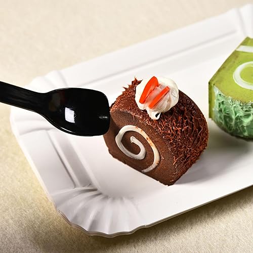 Miniatura 4 de 100 cucharas de helado, embalaje independiente, cuchara desechable para pasteles, yogur, pudín (transparente)