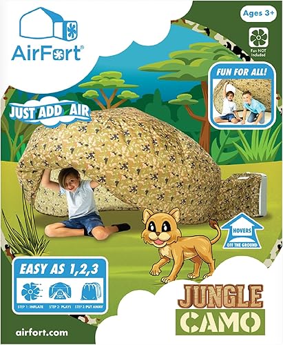 Miniatura 2 de The Original patentado AirFort  Construye un fuerte en 30 segundos, fuerte inflable para niños, tienda de campaña de juego para 3 a 14 años, una