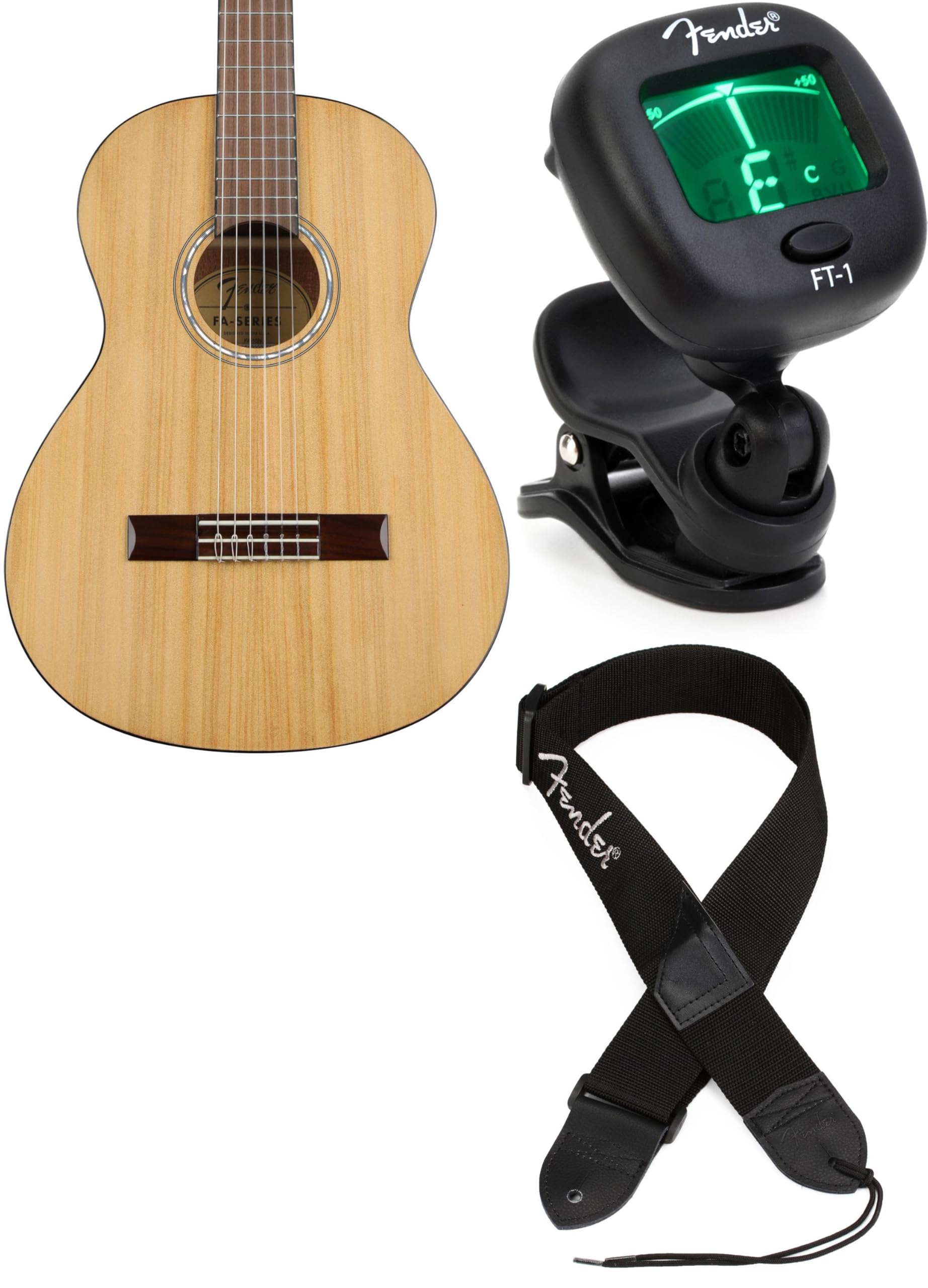 Amazon.com: Fender FA-15 3/4 Scale Nylon-string Acoustic Guitar