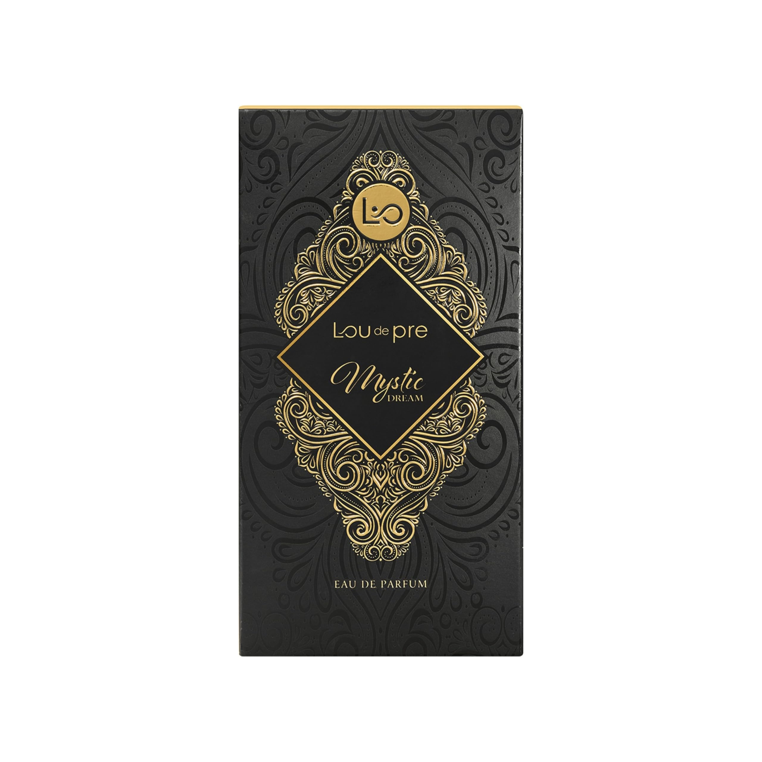 LOU DE PRE Mystic Dream Parfüm Eau de Parfum 90 ml Damen – Ambrierter Vanilleduft mit Cognac, Zimt & Tabak – Süß, warm & luxuriös – Lang anhaltender Frauenduft EDP