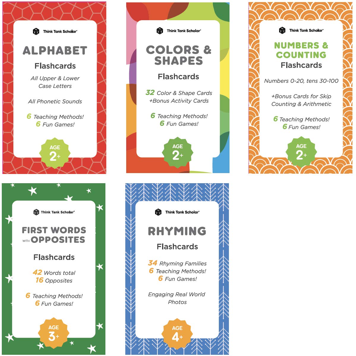 Buy Think Tank Scholar Flash Cards for Preschool, Pre K and