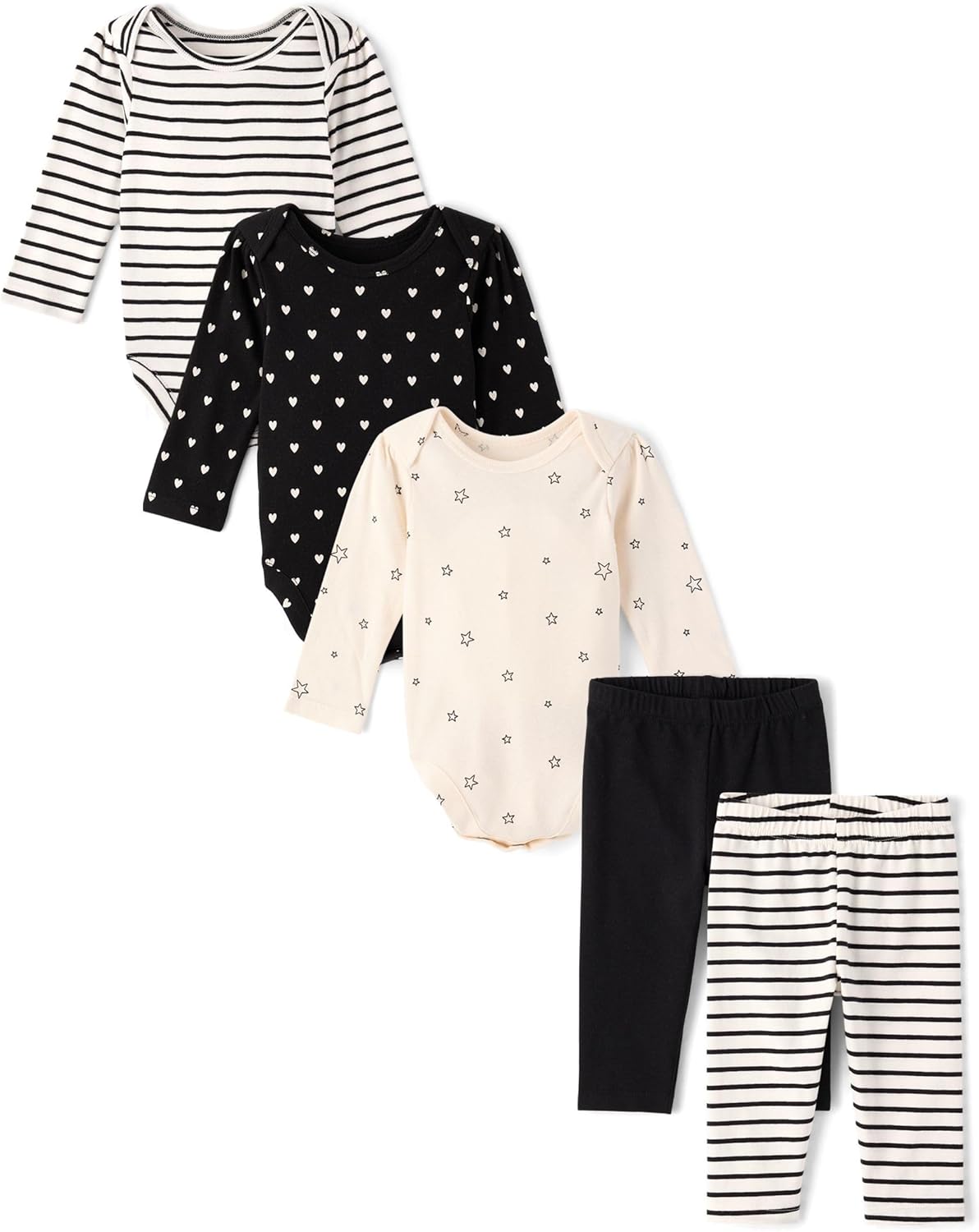 The Children's Place baby-girls And Newborn Long Sleeve Bodysuit and Pants,playwear Sets