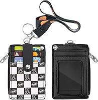 Vista 10 de HASFINE Portatarjetas de identificación con bonito diseño de personaje de ángel, cartera de piel sintética para tarjetas de identificación, 5