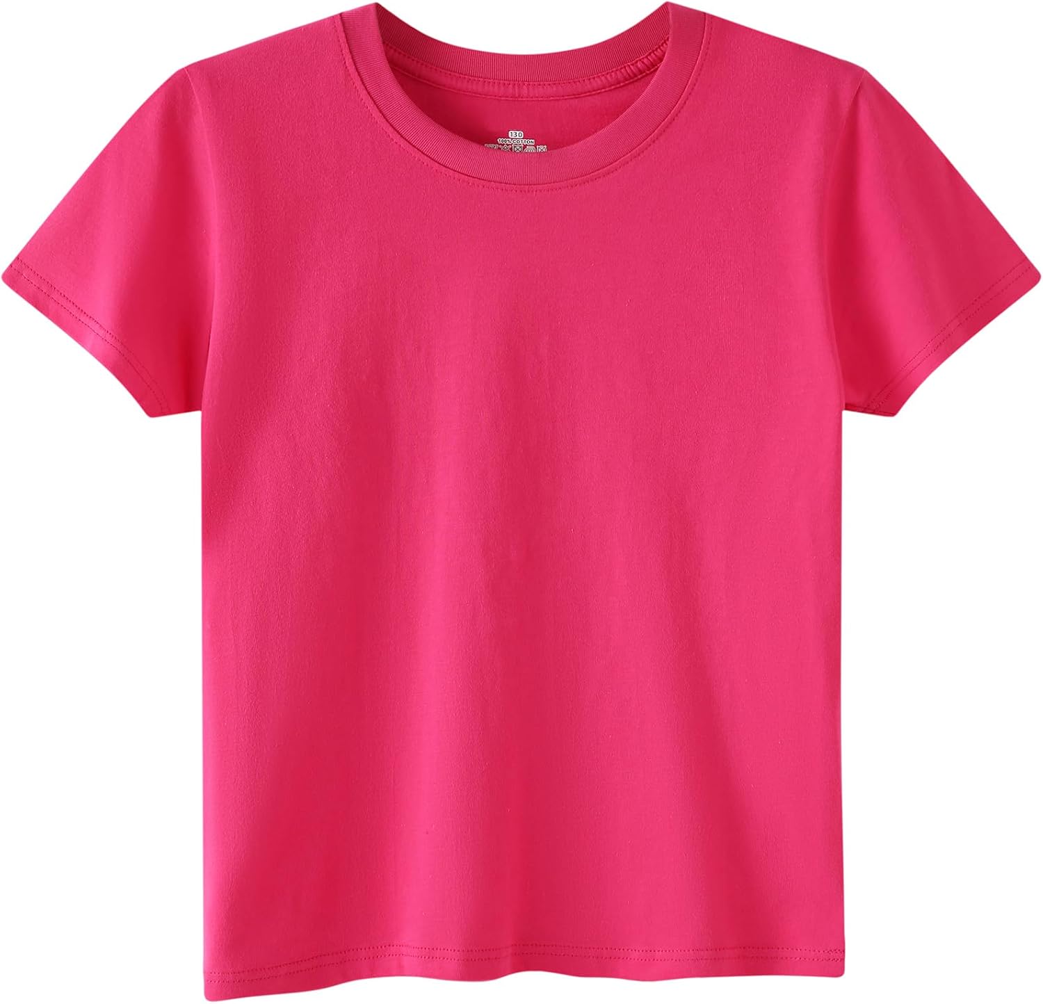 Family Feeling Boys Short Sleeve Summer Crewneck Kids T-Shirts One Piece Girls Tee