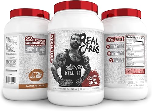 Miniatura 4 de Rich Piana 5 Nutrition - Carbohidratos de carbono reales con complejo alimentario real energía baja glucémica de larga duración para comidas de