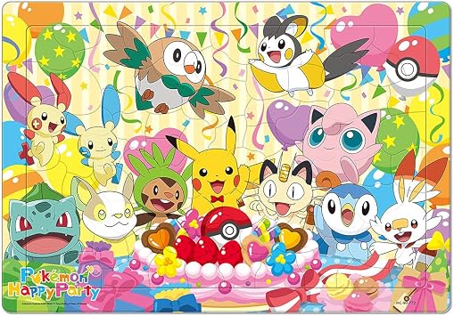 Amazon 子供向けパズル ポケモンのハッピーパーティー 80ピース チャイルドパズル ジグソーパズル おもちゃ