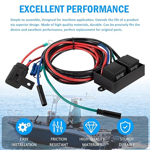 Miniatura 4 de Arnés de relé de repuesto para placas de gato hidráulico Atlas 2014+, reemplaza AHJRELAYKIT-2-DP