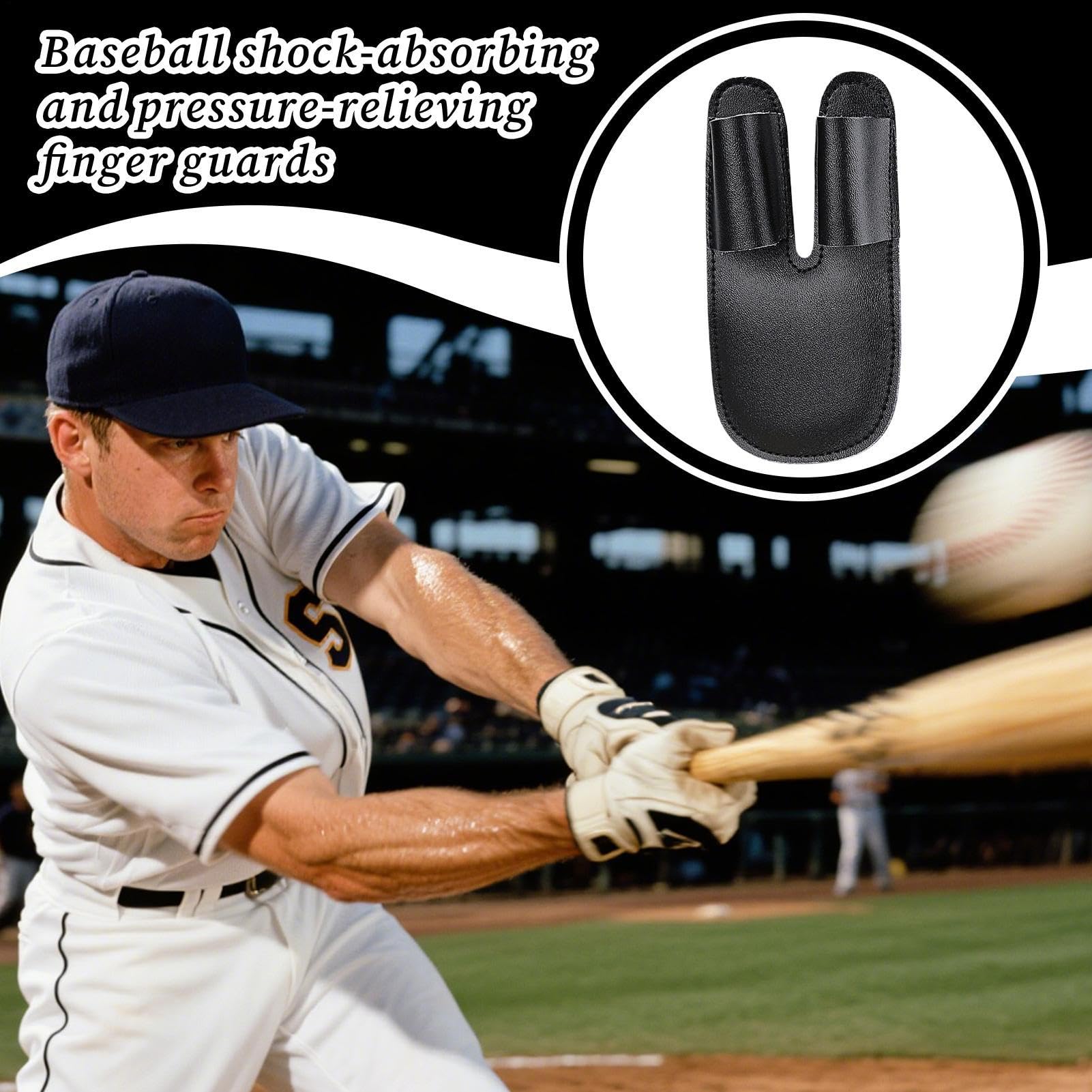 Baseball-Fingerschutz – PU, stoßdämpfender Sport-Handflächenschutz, Sporthülle, Sicherheitsausrüstung für Jugendliche, Athleten, Enthusiasten, Training, Reisen, Court, Camps, Spiele, Übungsspiele