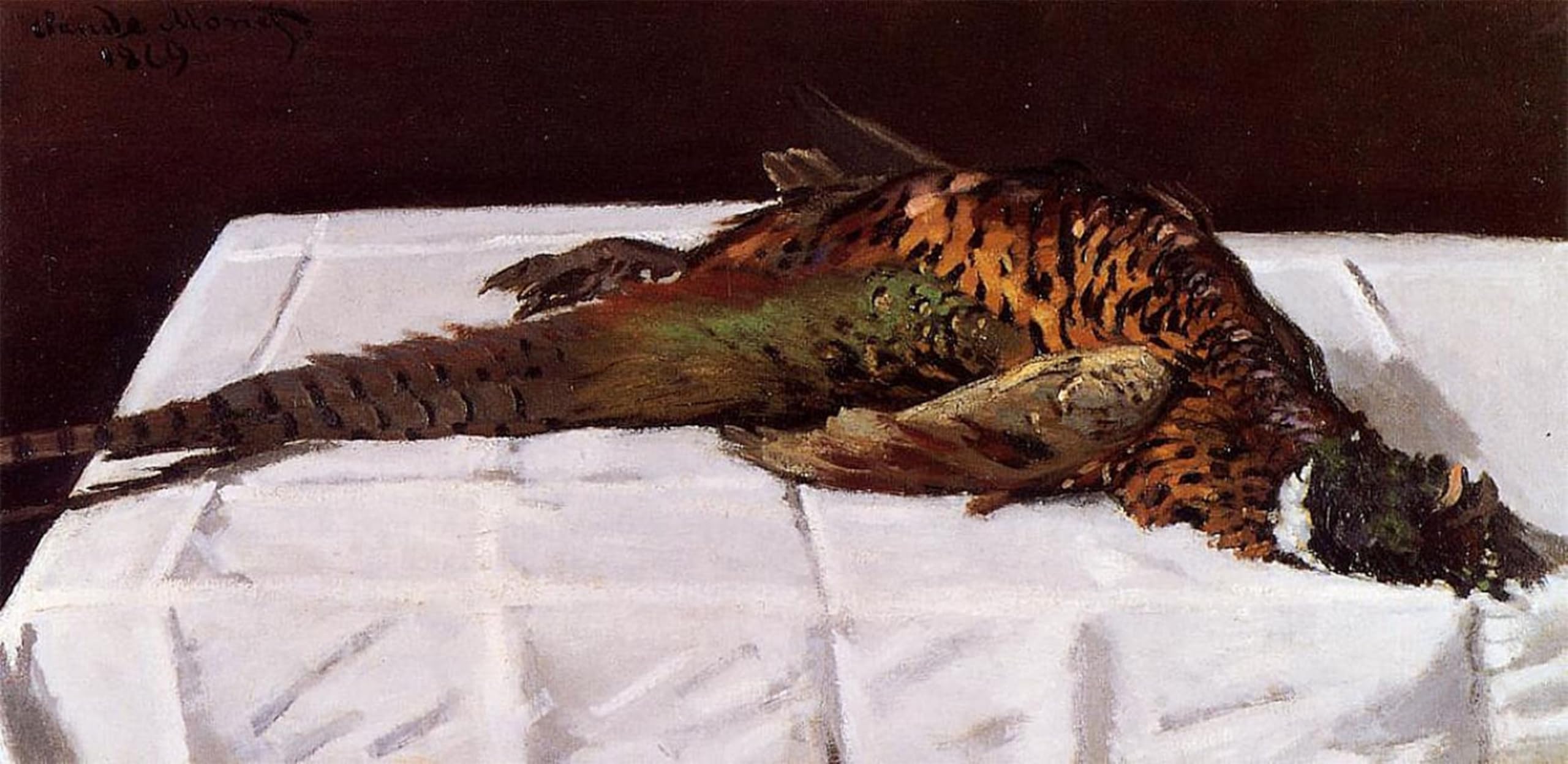 SERENDIPITP Aesthetic Poster Photo Wall Print Retro Picture Pheasant by Claude Monet Modern Wall Artwork for Home Decor 60x90cm