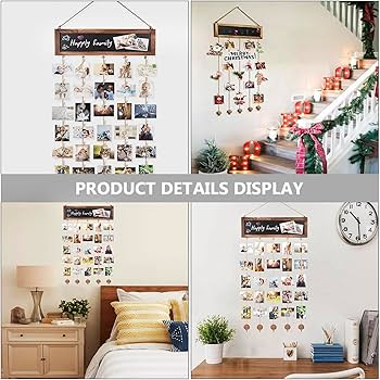 Amazon.co.jp: 写真フレーム 壁掛け 写真飾り 写真立て DIY 木製