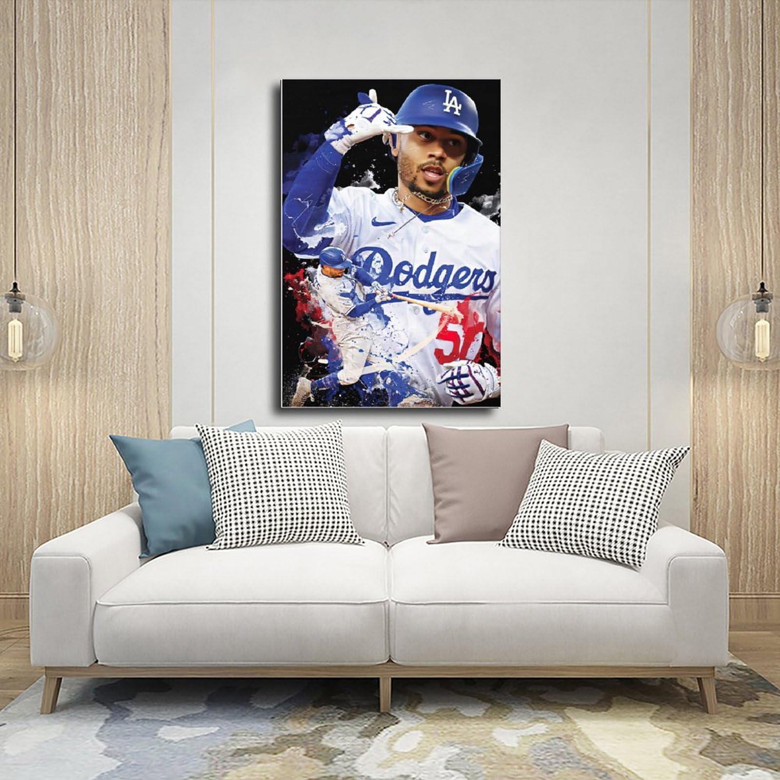 Amazon.co.jp: ムーキーベッツポスター ドジャース For Walls レッド