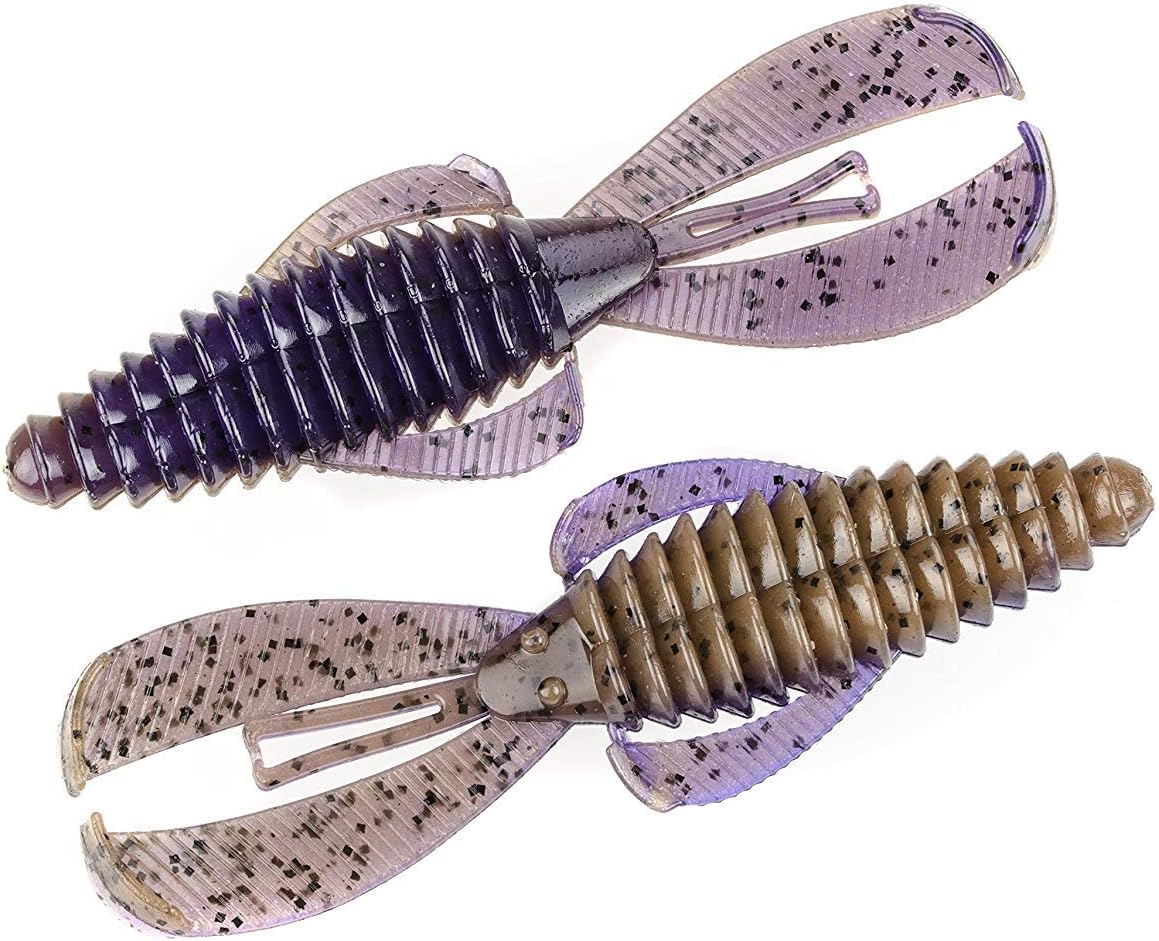 Strike King Rage Bug Fishing Lure, Soft Plastic Grub, Unique Design, Subtle Action