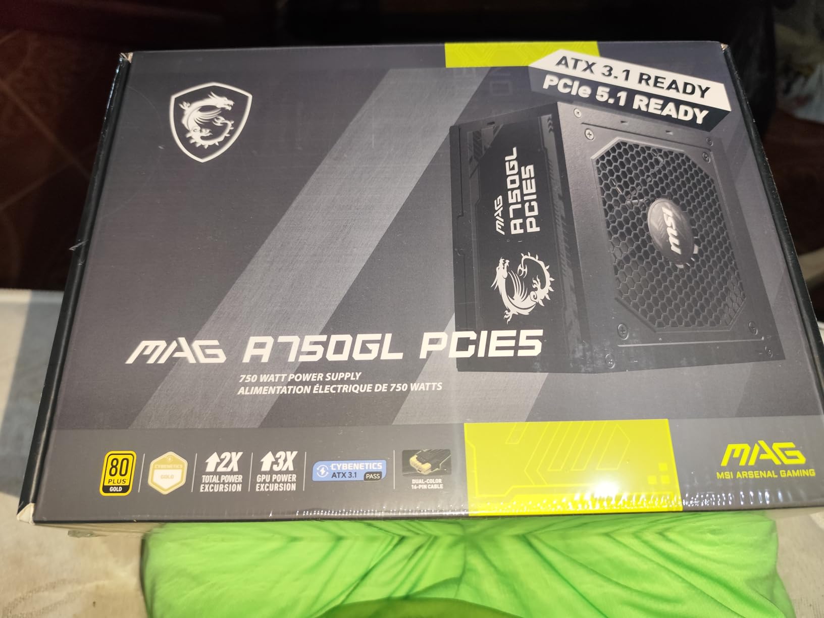 MSI MAG A750GL cable connectors