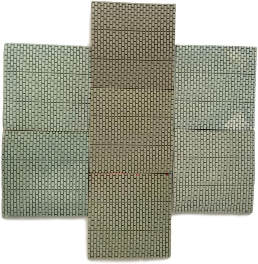 7 Pcs Square Diamond Wet Polishing Pads 4.7 Inch for Granite Marble Stone Grit 50-3000