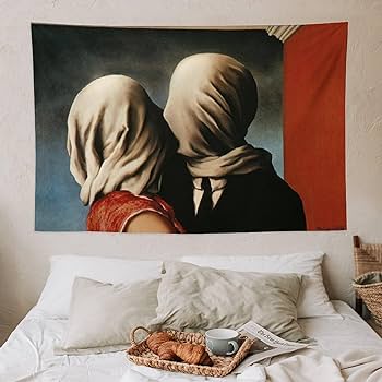 ルネ・マグリット　恋人たち René Magritte ポスター Amazon.co.jp: Rene Magritteルネ・マグリット《ある男