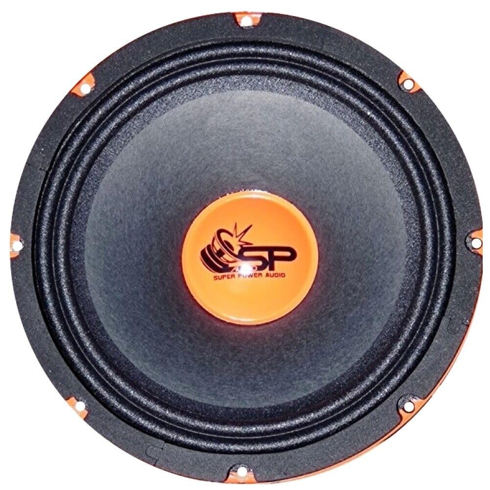 Kit Auto 2 Midrange SP8CM 20cm 4Ω 170W RMS E 2 Tweeter SPTW28 9,4cm 4Ω 100W RMS – Sistema Audio A Coppia Per Impianto Hi-Fi - 2