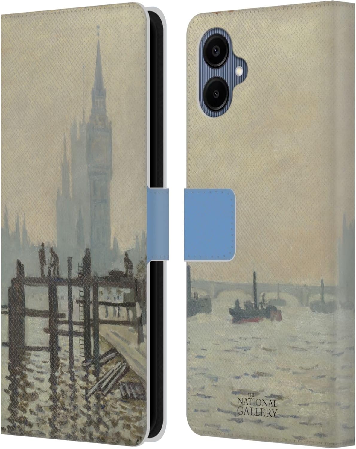 Head Case Designs Officially Licensed The National Gallery Monet Thames Art Leather Wallet Case Compatible with Samsung Galaxy A06 4G / 5G