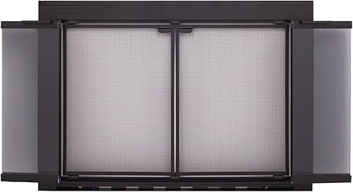 Miniatura 5 de Pleasant Hearth Puerta de vidrio para chimenea de colección de aluminio lineal