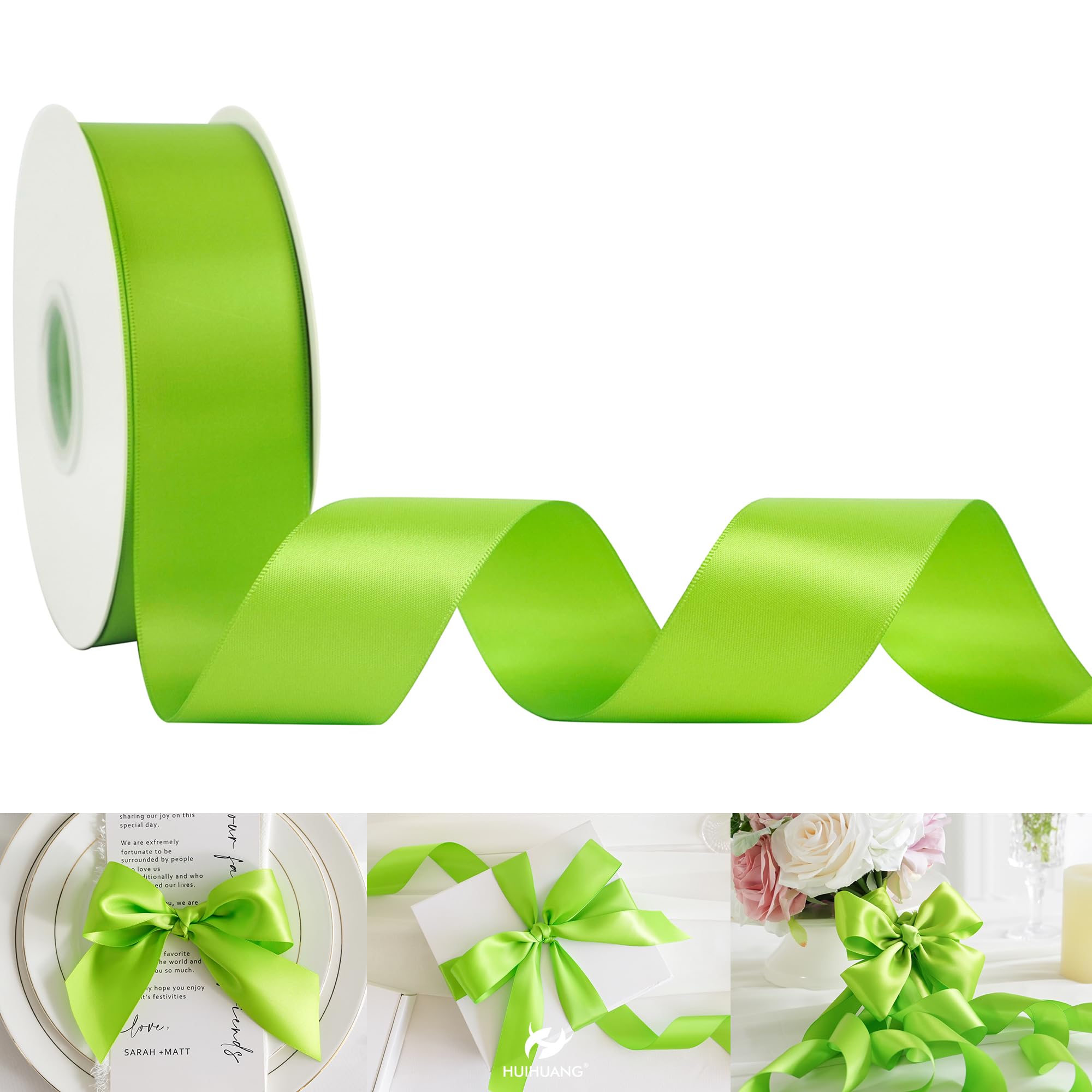 Gift Wrapping Ribbon 1 Inch Teal Green Satin Ribbon - 25 Yard Roll For ...