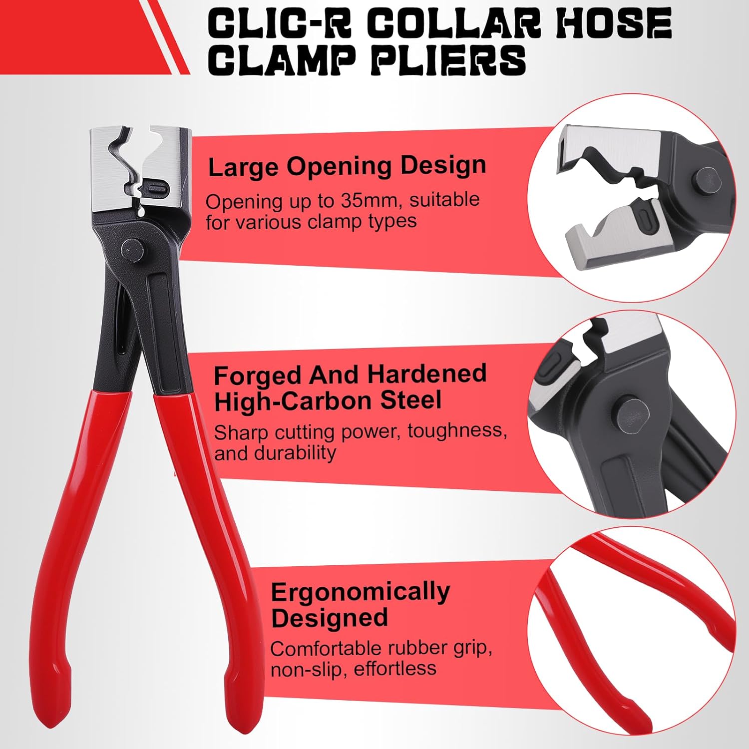 11Pcs Electrical Disconnect Pliers for Cars, Automotive Electrical 60 Degree Connector Pliers Connector Separator Hose Clamp Plier with Relay Puller Plier and Terminal Pin Removal Tool for Cars