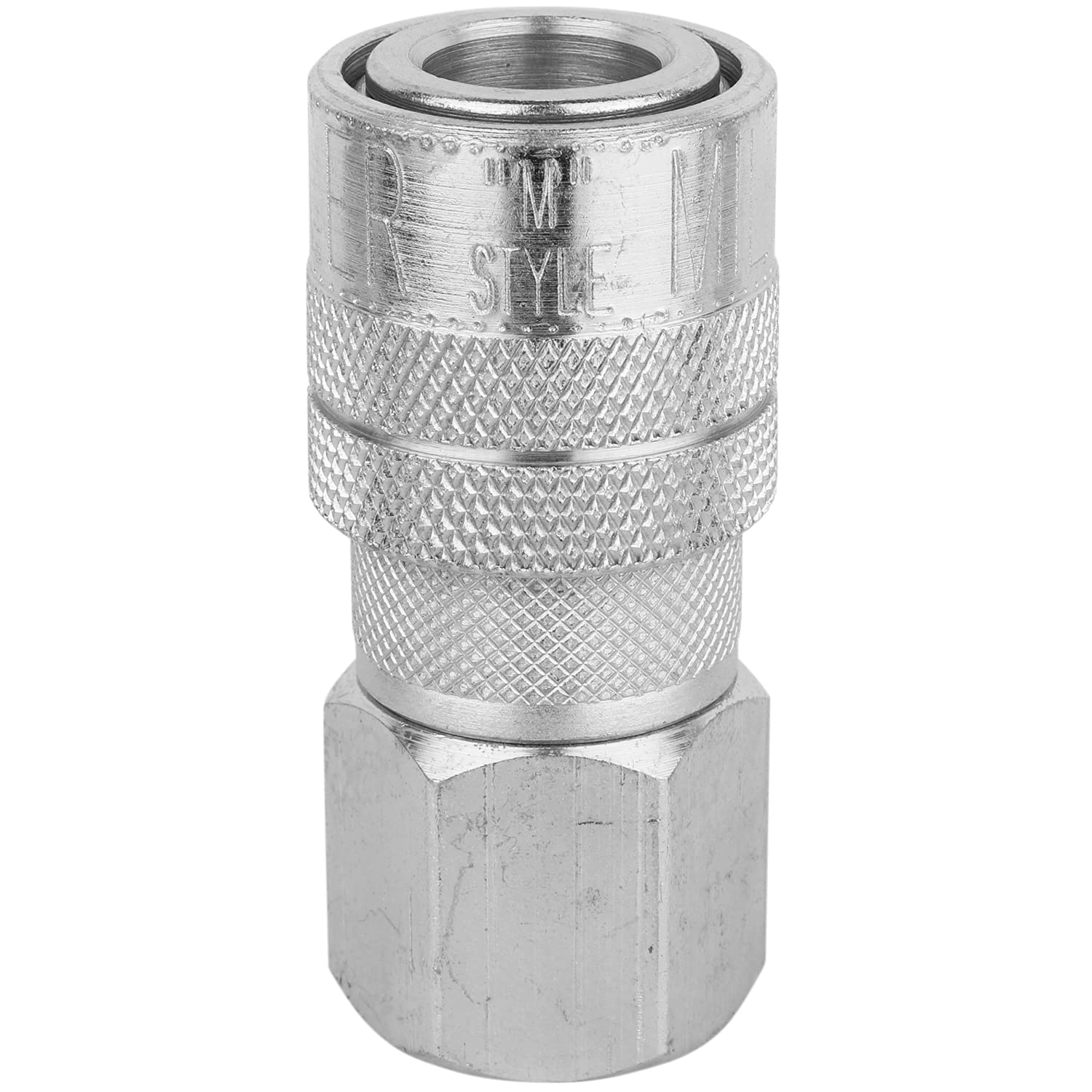 Milton S-718ST 3/8" Steel M-Style Coupler, Female