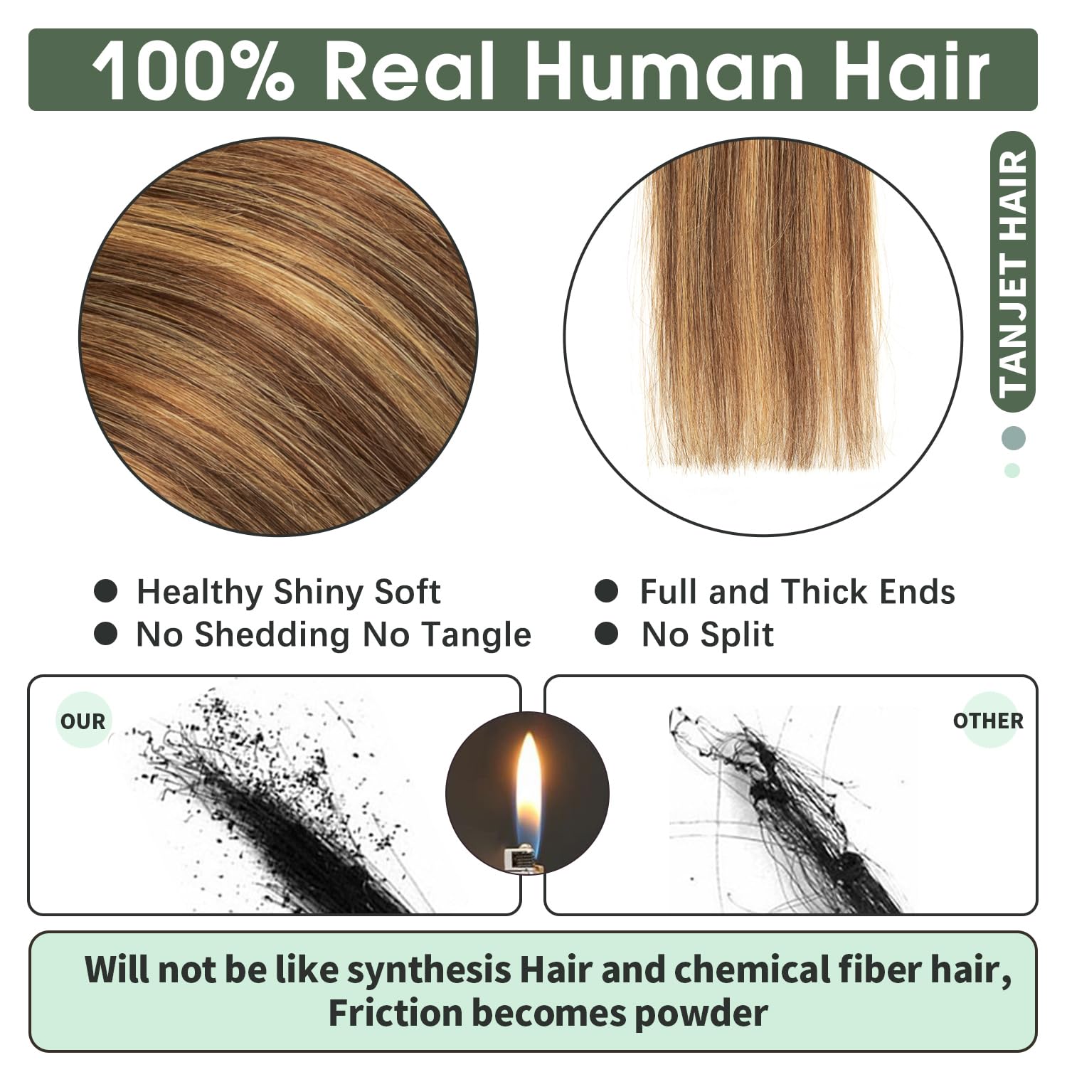 Human Hair Tape in Extensions 18 Inch Straight Chocolate Brown Highlighted Caramel Blonde Invisible Seamless Skin Ombre Remy Tape in Hair Extensions Human Hair (#P4/27 18 Inch 20pcs 50g/Pack)
