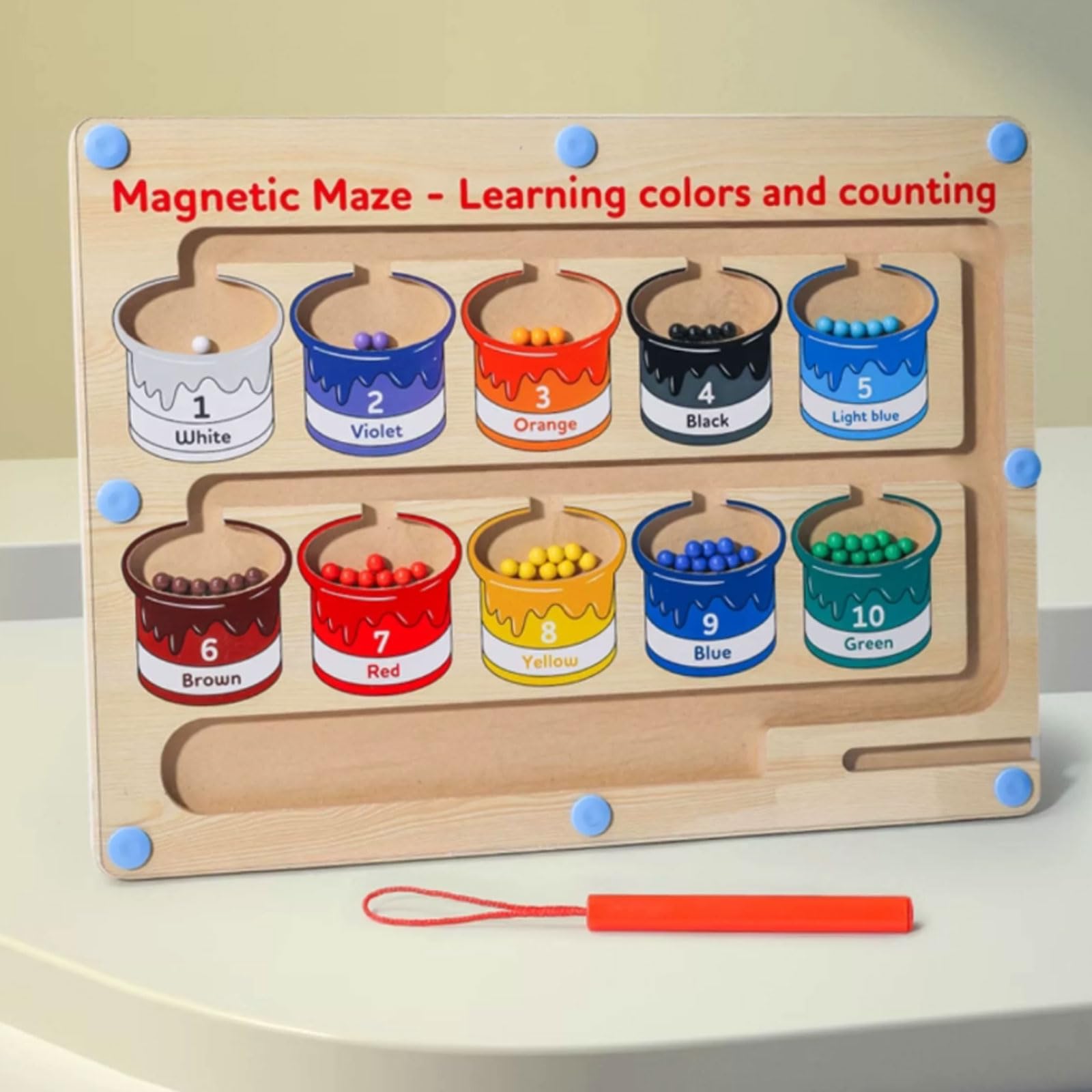 Juguete de Madera Laberinto Magnético Montessori
