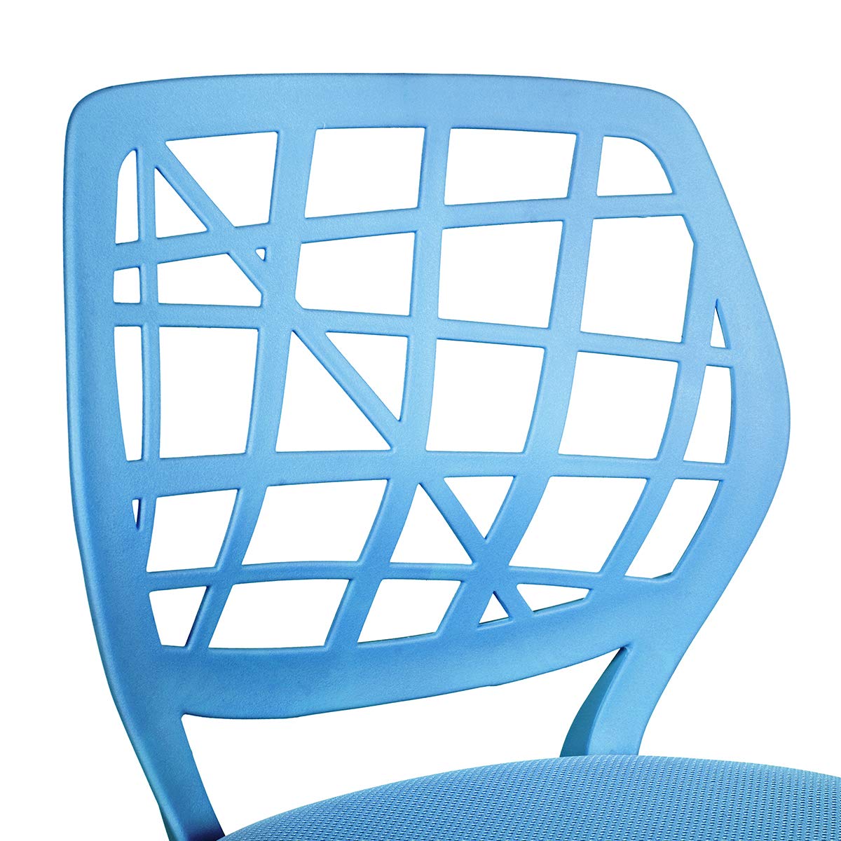 FurnitureR Chaise de Bureau Moderne, Siège d'ordinateur Design Réglable, Chaise de Travail Pivotante sans Accoudoir, Salle D'étude pour Enfants, Bureau à Domicile, Bleu