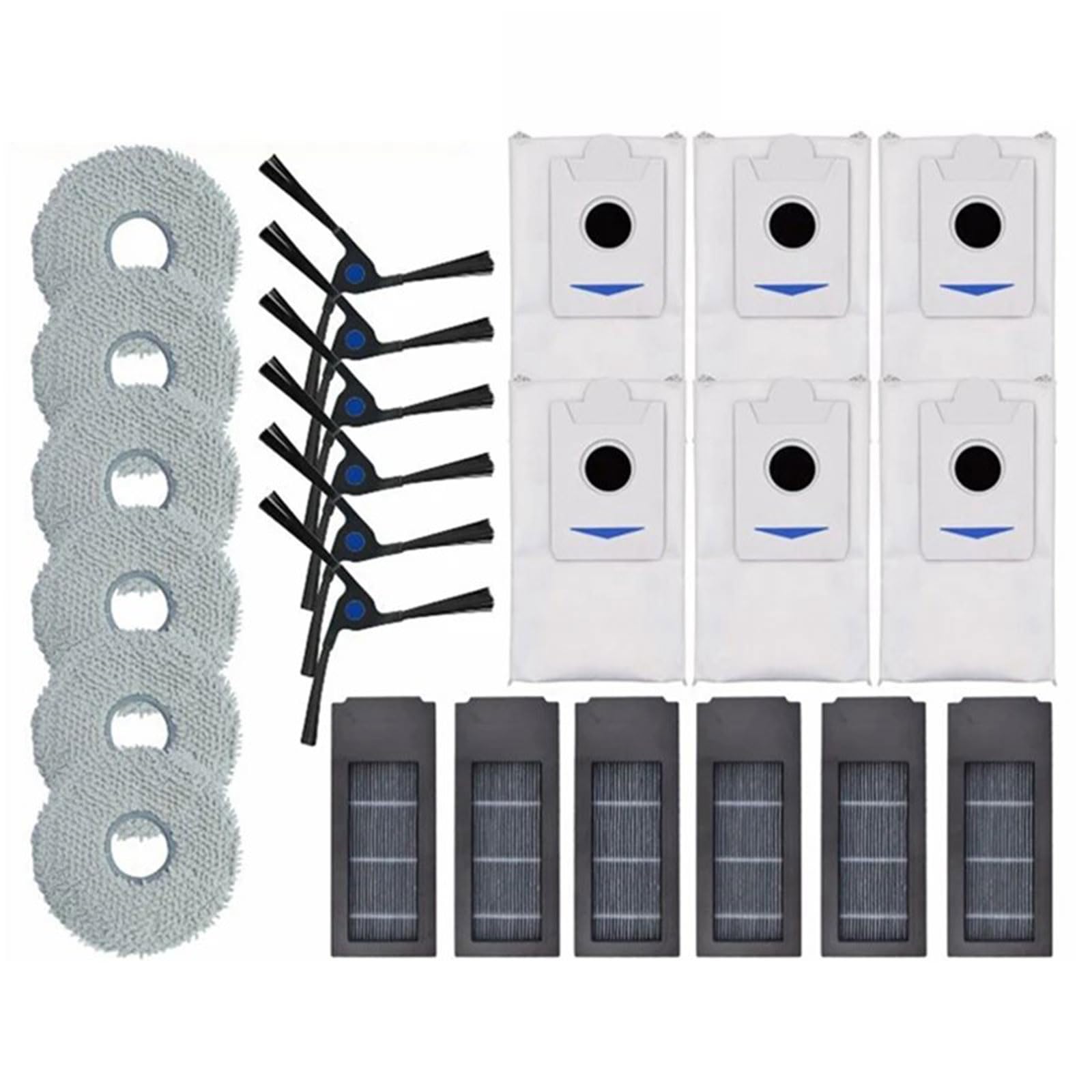 Mop Pads Replacement Set Side Brushes Spare Part for X2pro Model Mop Pads