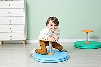 Vista 2 de Spinner-X - Juguete sensorial giratorio sentado para sentarse y girar, tamaño más grande y material duradero para niños a partir de 3 años (azul)