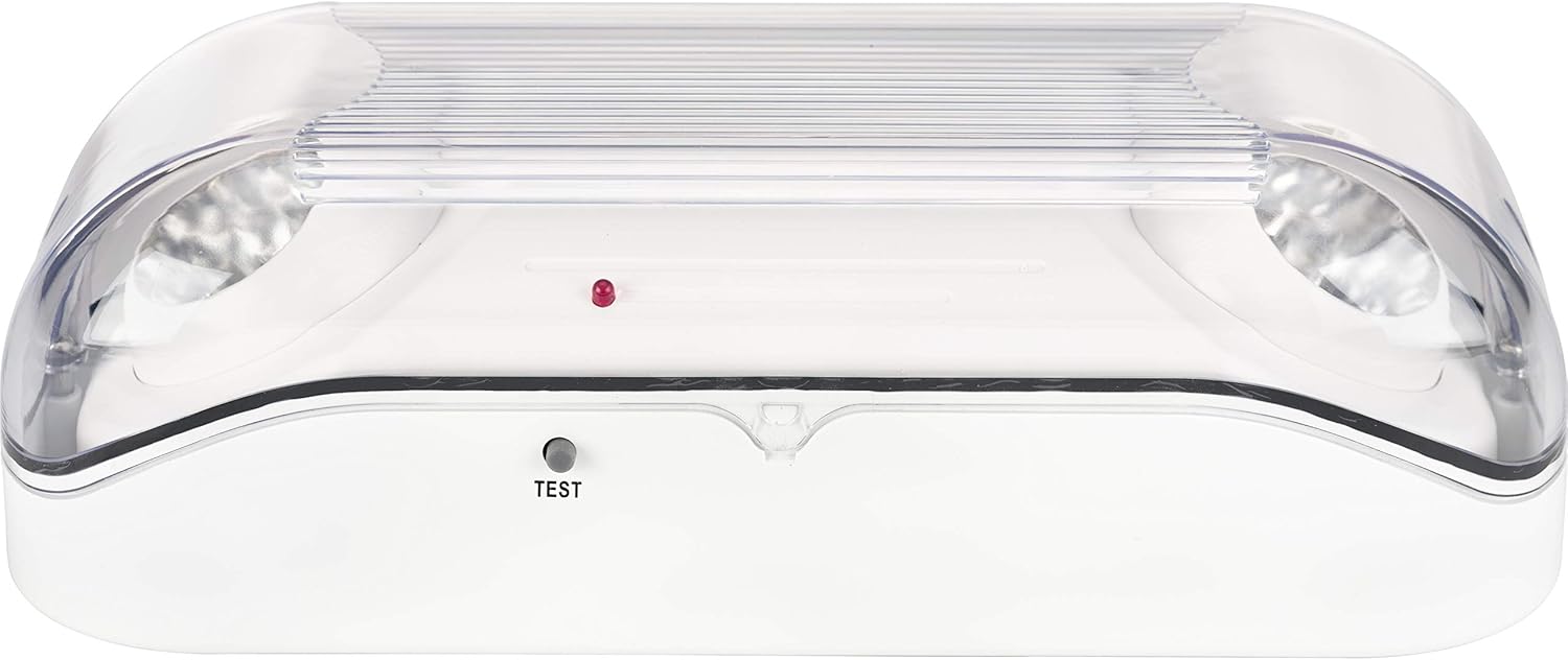 Hubbell Compass LED Emergency Light CSWEU2LED Wet Rated 2 Head Lamps, White