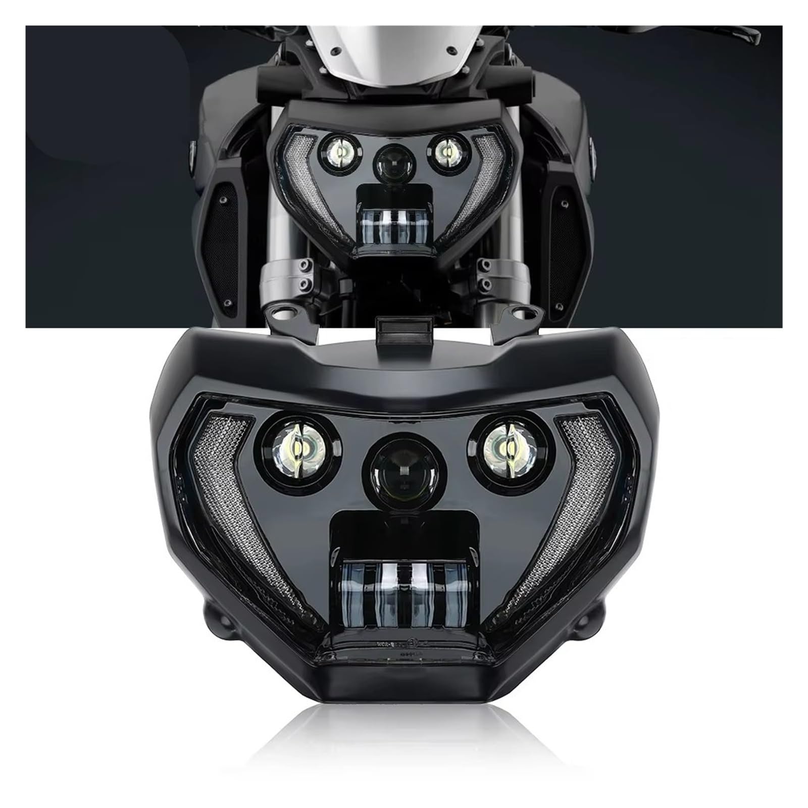 LED Faros Moto para MT 07 para MT-07 2018 2019 2020 Montaje LED Impermeable Faros Delanteros Motocicleta para MT07 Faros Delanteras