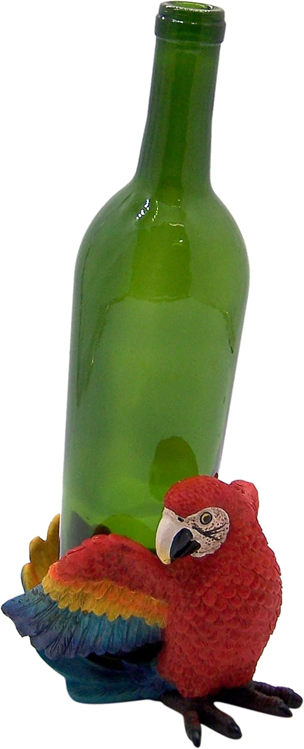 Tropical Parrot Wine Bottle Holder, Tabletop Decoration, 6