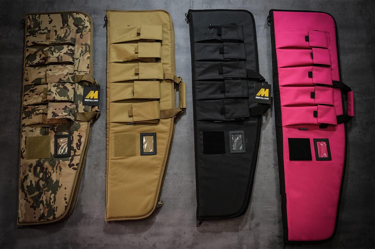 Rifle Case Tactical Rifle Bag with Multiple Magazine Holder Pouch,Lockable Zippers and Adjustable Sling,Available Length in 38" 42".(BLACK, 38inch) - Image 6