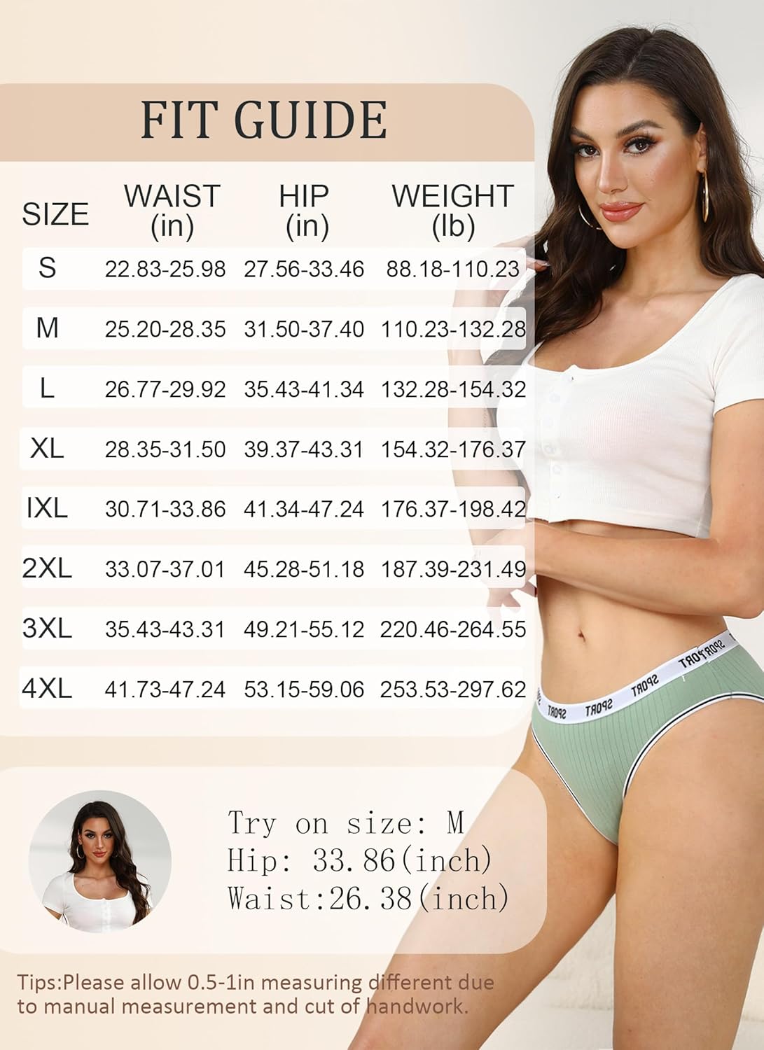 Womens Cotton Underwear Cotton Panties for Women Ladies Underpants High Cut Bikini Comfy Ladies Plus Size Multipack - Image 8