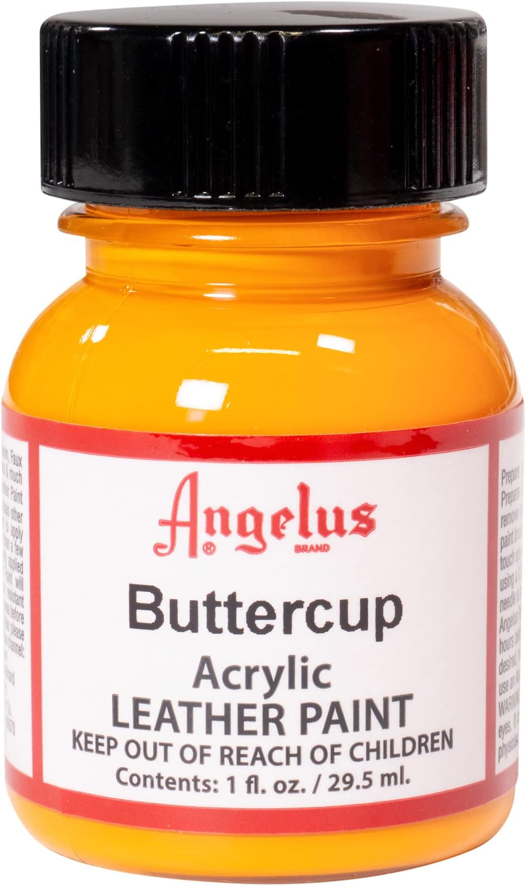 Angelus Acrylic Leather Paint, 1 Fl Oz (Pack of 1), Buttercup