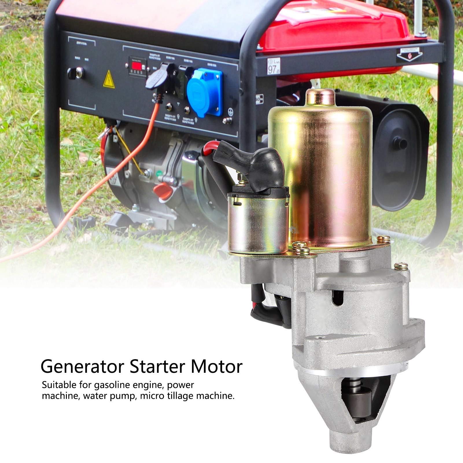Generator benzyny, rozrusznik wymiana silnika rozrusznika żelazna skrzynka sterownicza pompy kondensatora działająca pompa wodna kondensatora do 188f/190f Gx390/gx420