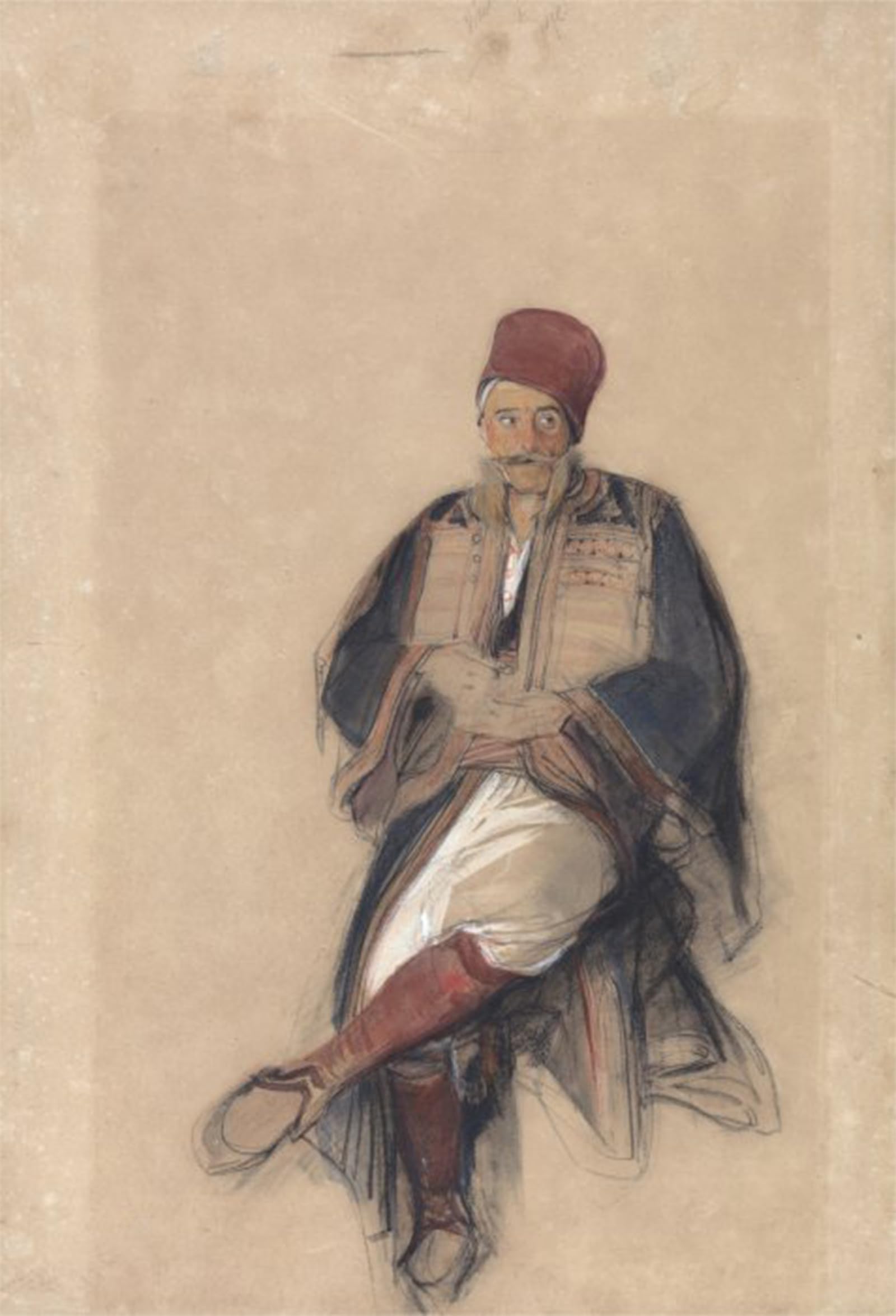 POSTERIIk Famous Animal Posters Vintage Picture Seated Turk by John Frederick Lewis Modern Wall Decor for Home Decor 60x90cm