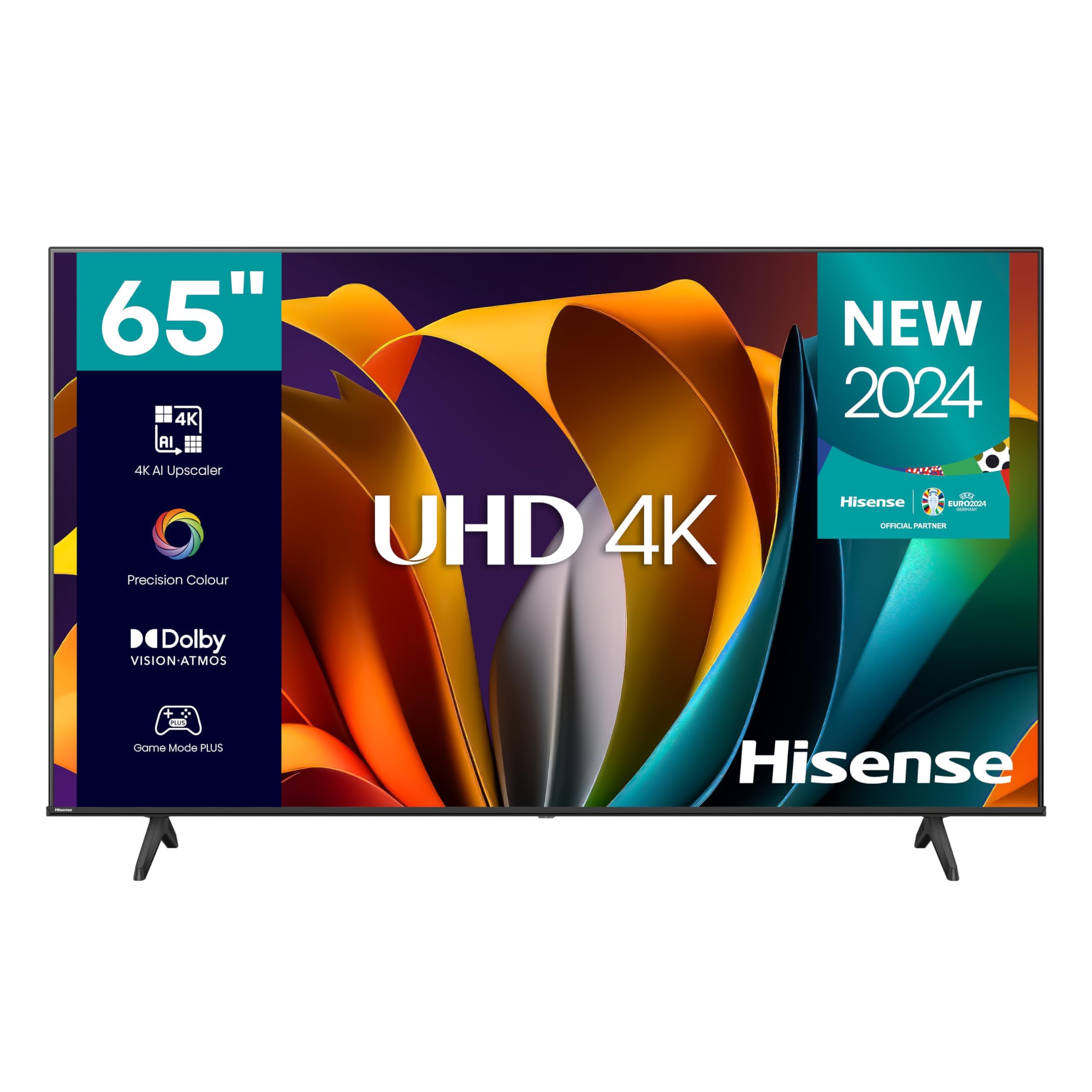 Hisense 65A6N 4K-Smart-TV, 65 Zoll / 165 cm, VIDAA U7.6 mit Alexa, AirPlay 2 und Screen Sharing
