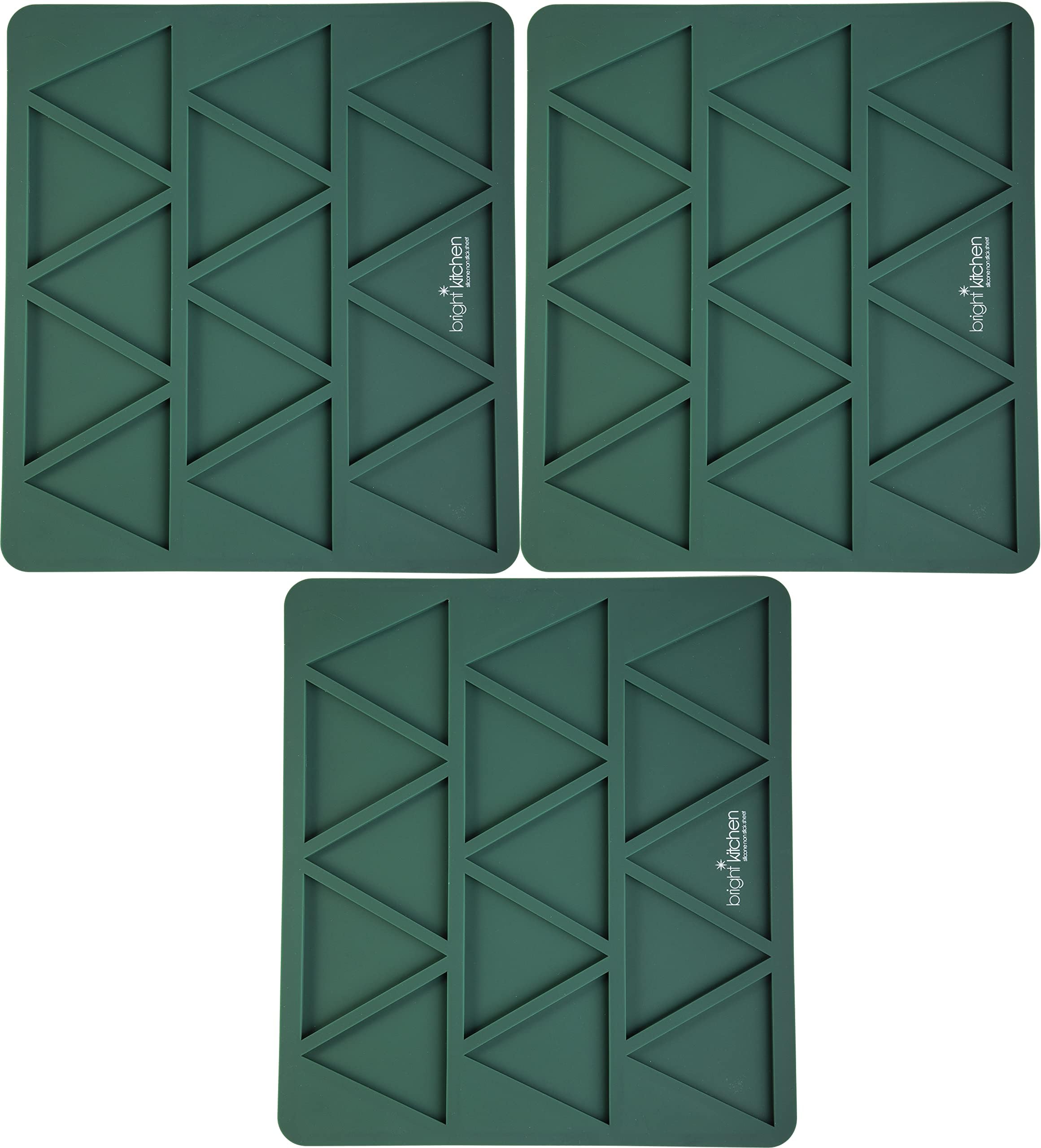 3 Triangle Chip Silicone Sheet Mold Compatible With Magic Mill Pro BioChef Arizona Dehydrator 6 Bright Kitchen Re-Usable Non-Stick Mat