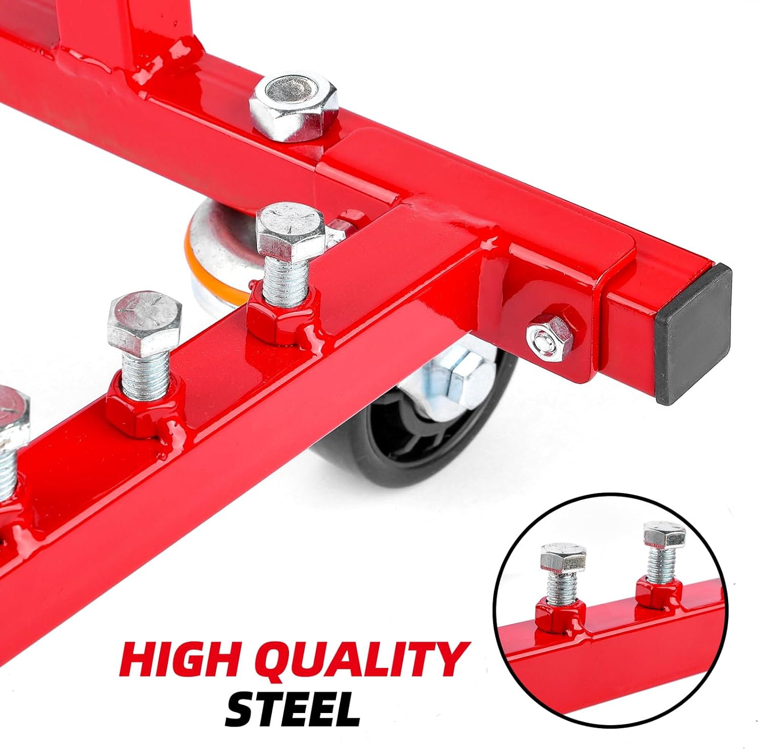 Rolling Engine Cradle Stand with Wheels, Steel Construction, Built in Hardware Storage, Easy Assembly- Pick the Right Cradle for Your Engine (Chevy V8 Small Block and Big Block)