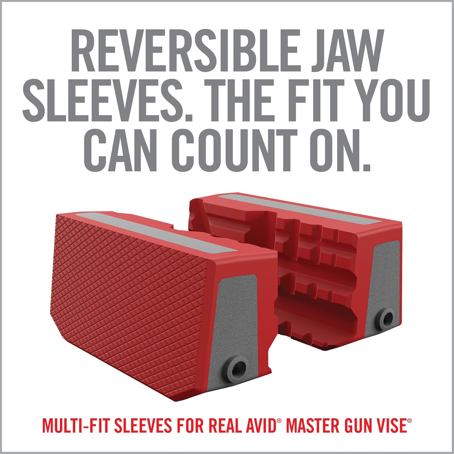 Real Avid Smart-Jaws Multi-Fit Sleeves | Upgraded Vise Jaws | Non-Marring, Heat Resistant Bench Vise Jaws | 9 Different Grooves for Optimal Secure Fit on Variety of Shapes and Sizes